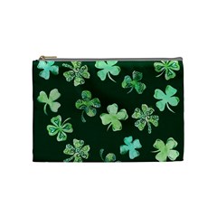 Lucky Shamrocks Cosmetic Bag (medium)  by BubbSnugg