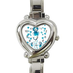 Seahorsesb Heart Italian Charm Watch by vanessagf