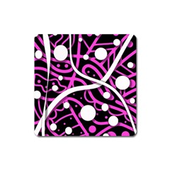 Purple Harmony Square Magnet by Valentinaart