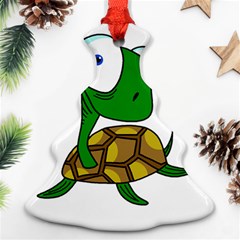 Turtle Christmas Tree Ornament (2 Sides) by Valentinaart