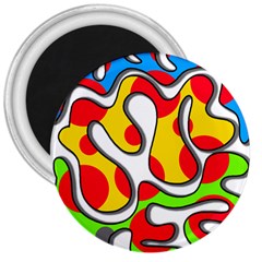 Colorful Graffiti 3  Magnets by Valentinaart