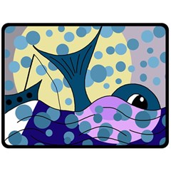 Whale Fleece Blanket (large) 