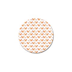 Fox And Laurel Pattern Golf Ball Marker by TanyaDraws