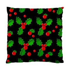 Christmas Berries Pattern  Standard Cushion Case (two Sides) by Valentinaart