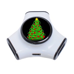 Christmas Tree 3-port Usb Hub by Valentinaart