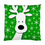 Christmas reindeer - green Standard Cushion Case (One Side) Front