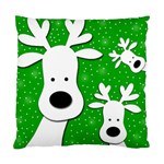 Christmas reindeer - green 2 Standard Cushion Case (One Side) Front