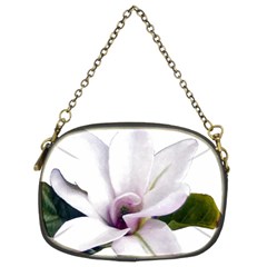 Magnolia Wit Aquarel Painting Art Chain Purses (two Sides) 