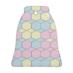 Colorful Honeycomb - Diamond Pattern Bell Ornament (2 Sides)