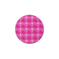 Pink Sweet Number 16 Diamonds Geometric Pattern Golf Ball Marker (10 Pack)