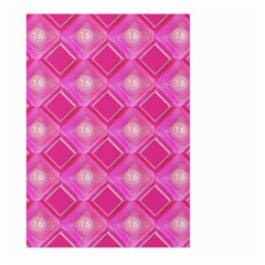 Pink Sweet Number 16 Diamonds Geometric Pattern Large Garden Flag (two Sides)