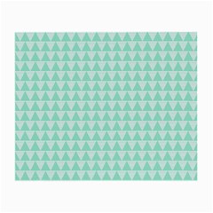 Mint Color Triangle Pattern Small Glasses Cloth (2-side)