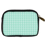 Mint color triangle pattern Digital Camera Cases Back