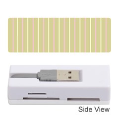 Summer Sand Color Pink And Yellow Stripes Memory Card Reader (stick)