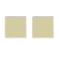 Summer Sand Color Lilac Stripes Cufflinks (square)