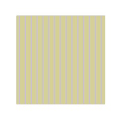 Summer Sand Color Lilac Stripes Small Satin Scarf (square)