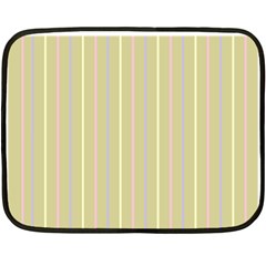 Summer Sand Color Lilac Pink Yellow Stripes Pattern Fleece Blanket (mini)