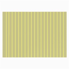 Summer Sand Color Yellow Stripes Pattern Large Glasses Cloth (2-side) by picsaspassion