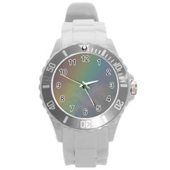 Between The Rainbow Round Plastic Sport Watch (l)