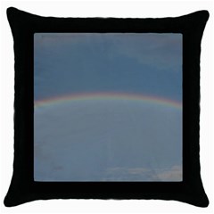 Colorful Rainbow Throw Pillow Case (black)