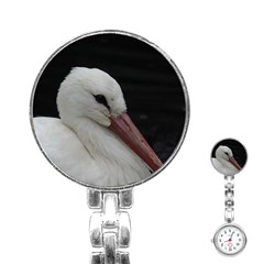 Wild Stork Bird Stainless Steel Nurses Watch