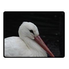 Wild Stork Bird Double Sided Fleece Blanket (small) 