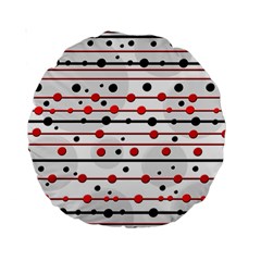 Dots And Lines Standard 15  Premium Round Cushions by Valentinaart