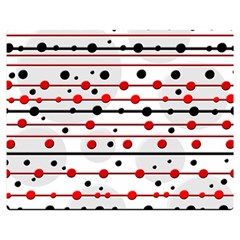 Dots And Lines Double Sided Flano Blanket (medium) 