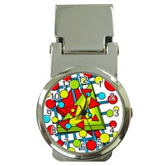 Crazy Geometric Art Money Clip Watches