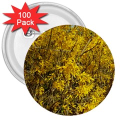 Nature, Yellow Orange Tree Photography 3  Buttons (100 Pack) 