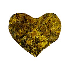 Nature, Yellow Orange Tree Photography Standard 16  Premium Heart Shape Cushions