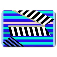 Blue Lines Decor Large Doormat 