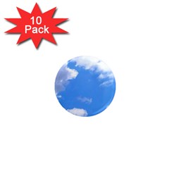 Summer Clouds And Blue Sky 1  Mini Magnet (10 Pack) 