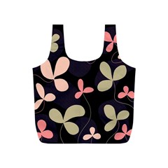 Elegant Floral Design Full Print Recycle Bags (s) 