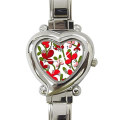 Floral Tree Heart Italian Charm Watch