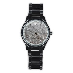 Pebble Beach Photography Ocean Nature Stainless Steel Round Watch