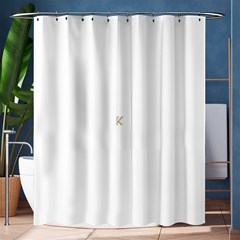 Monogrammed Monogram Initial Letter K Gold Chic Stylish Elegant Typography Shower Curtain 60  X 72  (medium) 