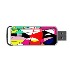 Abstract Waves Portable Usb Flash (one Side)