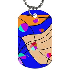 Decorative Abstract Art Dog Tag (one Side)