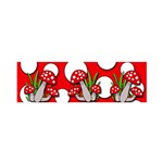 Mushrooms pattern Satin Scarf (Oblong) Front