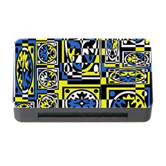 Blue And Yellow Decor Memory Card Reader With Cf