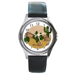 Desert 2 Round Metal Watch