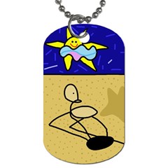 Sunbathing Dog Tag (one Side) by Valentinaart