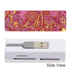 Pink Yellow Hippie Flower Pattern Zz0106 Memory Card Reader (stick) by Zandiepants