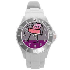 Sponge Girl Round Plastic Sport Watch (l)