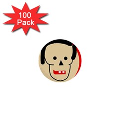 Face 1  Mini Buttons (100 Pack) 