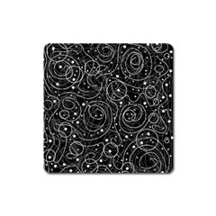 Black And White Magic Square Magnet