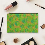 Green decorative art Cosmetic Bag (Medium)  Front