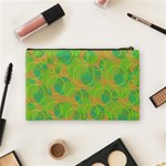 Green decorative art Cosmetic Bag (Medium)  Back