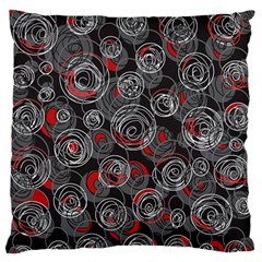 Red And Gray Abstract Art Standard Flano Cushion Case (two Sides) by Valentinaart